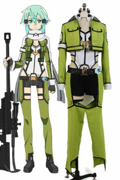 Sword Art Online Gun Gale Online Sinon Asada Shino Cosplay Costume