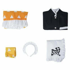 Demon Slayer Kimetsu No Yaiba Agatsuma Zenitsu Maid Costume Cosplay - Cossky -NEWCOSSKY Soldes 2a1979c71e660c45399ac773c547c711
