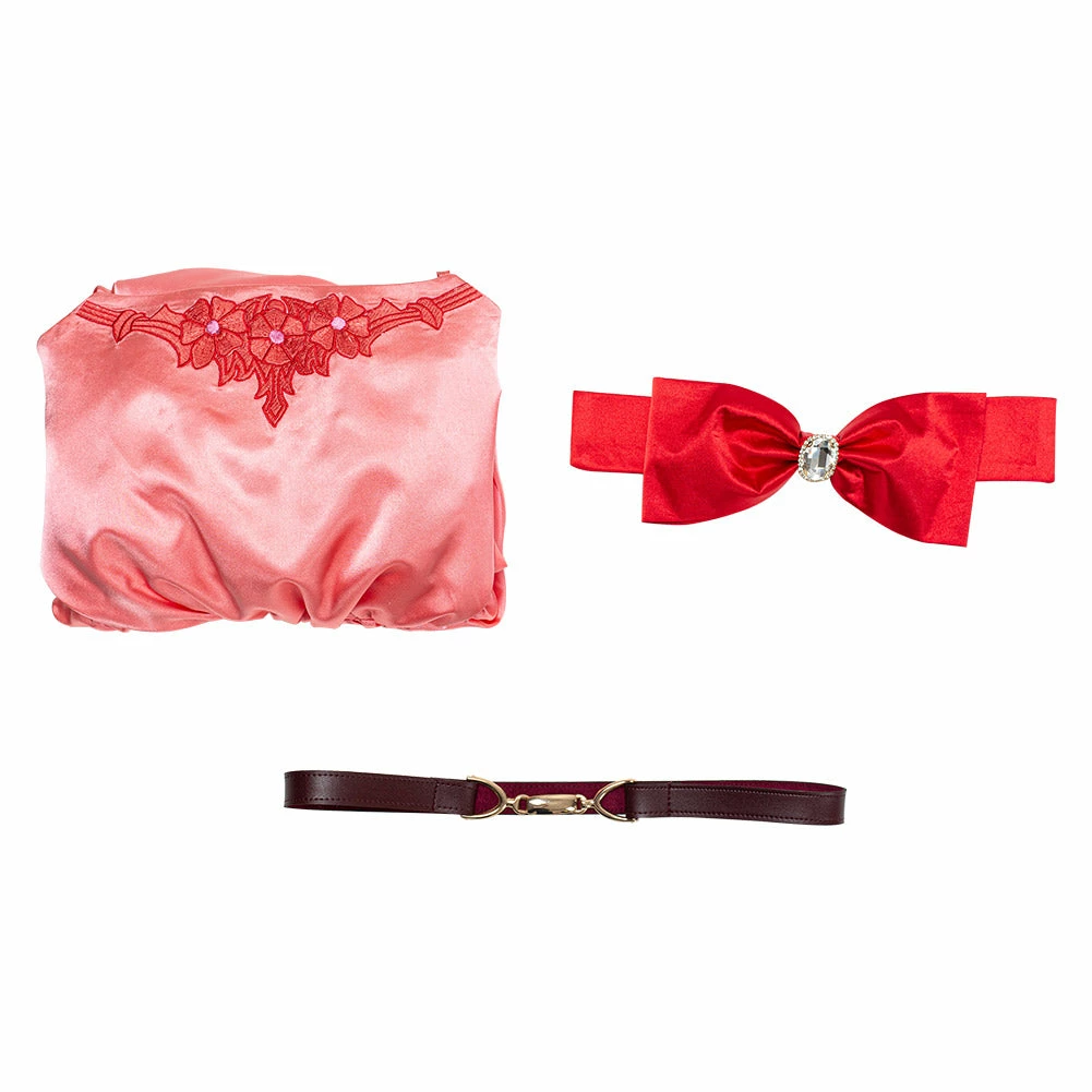 Final Fantasy VII: Remake Aerith Wall Market The Honeybee Inn Robe Longue Rose Cosplay Costume 12 Final Fantasy VII: Remake Aerith Wall Market The Honeybee Inn Robe Longue Rose Cosplay Costume – Image 10