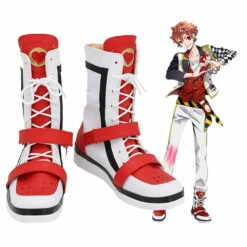Twisted Wonderland Ace Trappola Bottes Halloween Carnaval Cosplay Chaussures