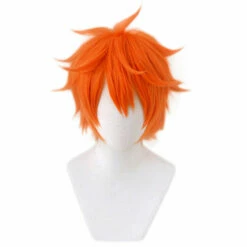 Haikyuu Shoyo Hinata Perruque Orange Courte Cosplay Perruque