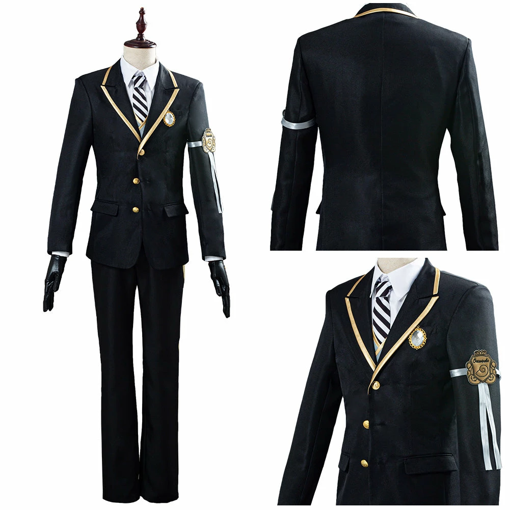 Twisted Wonderland Azul/Floyd/Jade Uniforme Halloween Carnaval Cosplay Costume 14 Twisted Wonderland Azul/Floyd/Jade Uniforme Halloween Carnaval Cosplay Costume – Image 12