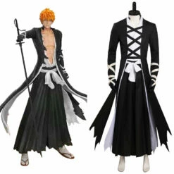 Anime BLEACH Homme Kurosaki Ichigo Cosplay Costume