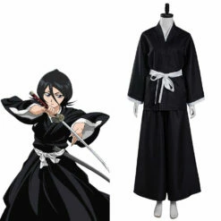 Bleach Kuchiki Rukia Kimono Cosplay Costume