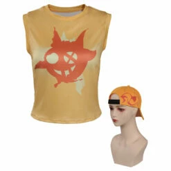 Valorant Raze T-shirt +Chapeau Cosplay Costume -NEWCOSSKY Soldes 555fe890bb3419055c901915480719ed