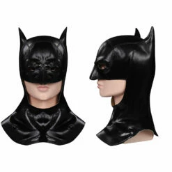 2022 Batman Masque En Latex Cosplay Costume