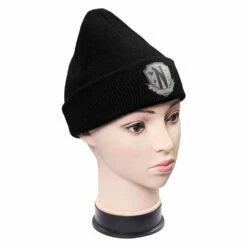 Wednesday Addams Cosplay Noir Casquette Chapeau Costume Accessoire -NEWCOSSKY Soldes 600800 4