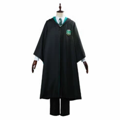 Harry Potter Uniforme Scolaire Slytherin Robe Cape Tenue Halloween Carnaval Cosplay Costume -NEWCOSSKY Soldes 61538a83eafcf66f63e62938acc3a07d