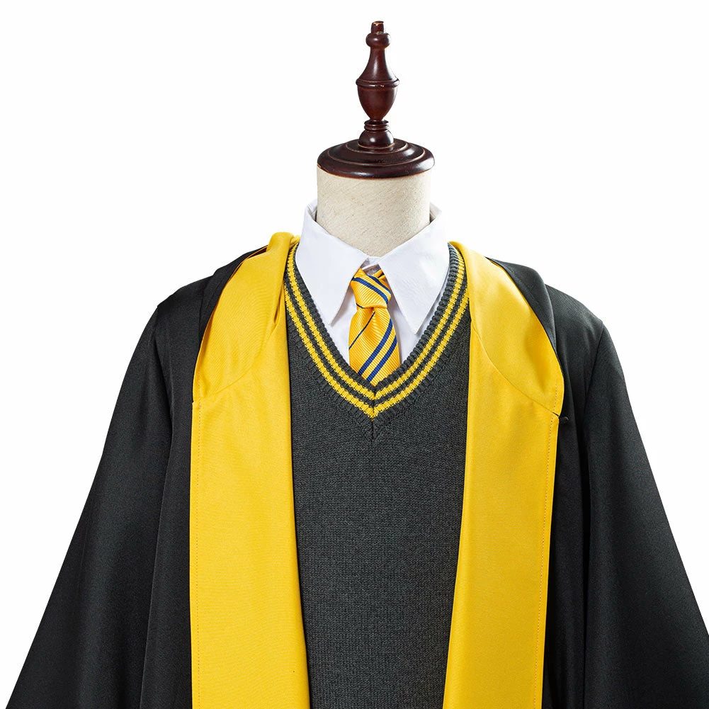 Harry Potter Uniforme Scolaire Hufflepuff Robe Cape Tenue Halloween Carnaval Cosplay Costume 11 Harry Potter Uniforme Scolaire Hufflepuff Robe Cape Tenue Halloween Carnaval Cosplay Costume – Image 9