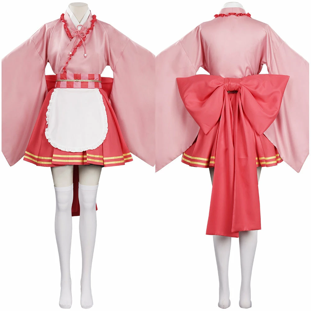Demon Slayer Kimetsu No Yaiba Tsuyuri Kanao Maids Cosplay Costume 4 Demon Slayer Kimetsu No Yaiba Tsuyuri Kanao Maids Cosplay Costume – Image 2