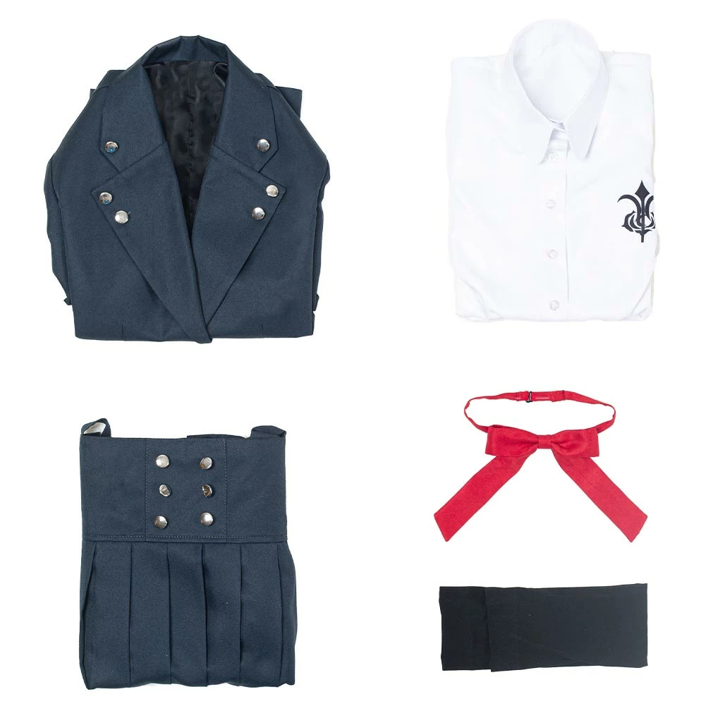 Danganronpa V3 Shirogane Tsumugi Uniforme Scolaire Jupe Tenue Halloween Carnaval Cosplay Costume 14 Danganronpa V3 Shirogane Tsumugi Uniforme Scolaire Jupe Tenue Halloween Carnaval Cosplay Costume – Image 12