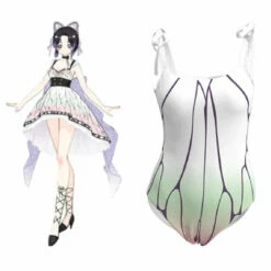 Demon Slayer: Kimetsu No Yaiba Kochou Shinobu Maillot De Bain Cosplay Costume