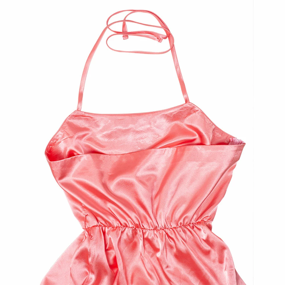 Final Fantasy VII: Remake Aerith Wall Market The Honeybee Inn Robe Longue Rose Cosplay Costume 11 Final Fantasy VII: Remake Aerith Wall Market The Honeybee Inn Robe Longue Rose Cosplay Costume – Image 9