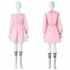 Stranger Things 11 Robe Rose Cosplay Costume -NEWCOSSKY Soldes 9095201ff73cfe1416974e64f28c8b1f