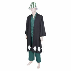 Bleach Urahara Kisuke Kimono Avec Chapeau Cosplay Costume -NEWCOSSKY Soldes 954e3726044d8634eeffc3f81c06f1e9