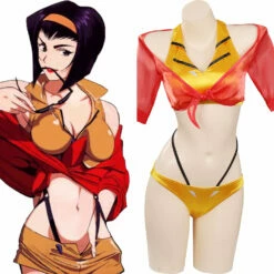 Anime Cowboy Bebop Faye Valentine Maillot De Bain Cosplay Costume-Cossky