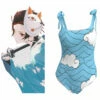 Demon Slayer: Kimetsu No Yaiba Kamado Tanjirou Maillot De Bain Cosplay Costume