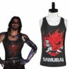 Cyberpunk 2077 Johnny Silverhand Tee-shirt Cosplay Costume -NEWCOSSKY Soldes 9b783f1dc87e8cecf418e6d6d38a8145