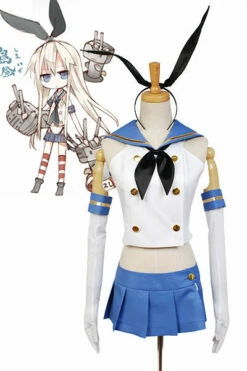 Kantai Collection Destroyer Japonais Shimakaze Cosplay Costume