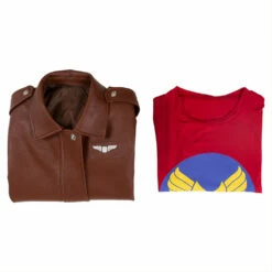 Captain Marvel Ms. Marvel Carol Danvers Veste Cosplay Costume -NEWCOSSKY Soldes Captain Marvel Ms. Marvel Carol Danvers Veste Cosplay Costume 8