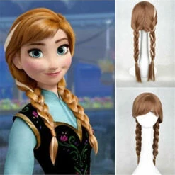La Reine Des Neiges Princess Anna Cosplay Perruque