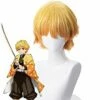 Les Rôdeurs De La Nuit Zenitsu Agatsuma Cosplay Perruque -NEWCOSSKY Soldes Les Rodeurs de la nuit Zenitsu Agatsuma Cosplay Perruque