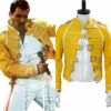 Queen Freddie Mercury Veste Jaune Cosplay Costume -NEWCOSSKY Soldes Queen Freddie Mercury Veste Jaune Cosplay Costume 1