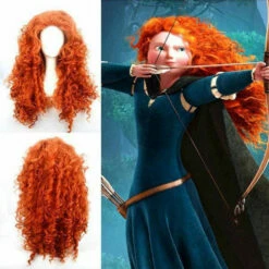 Rebelle Princesse Merida Cosplay Perruque