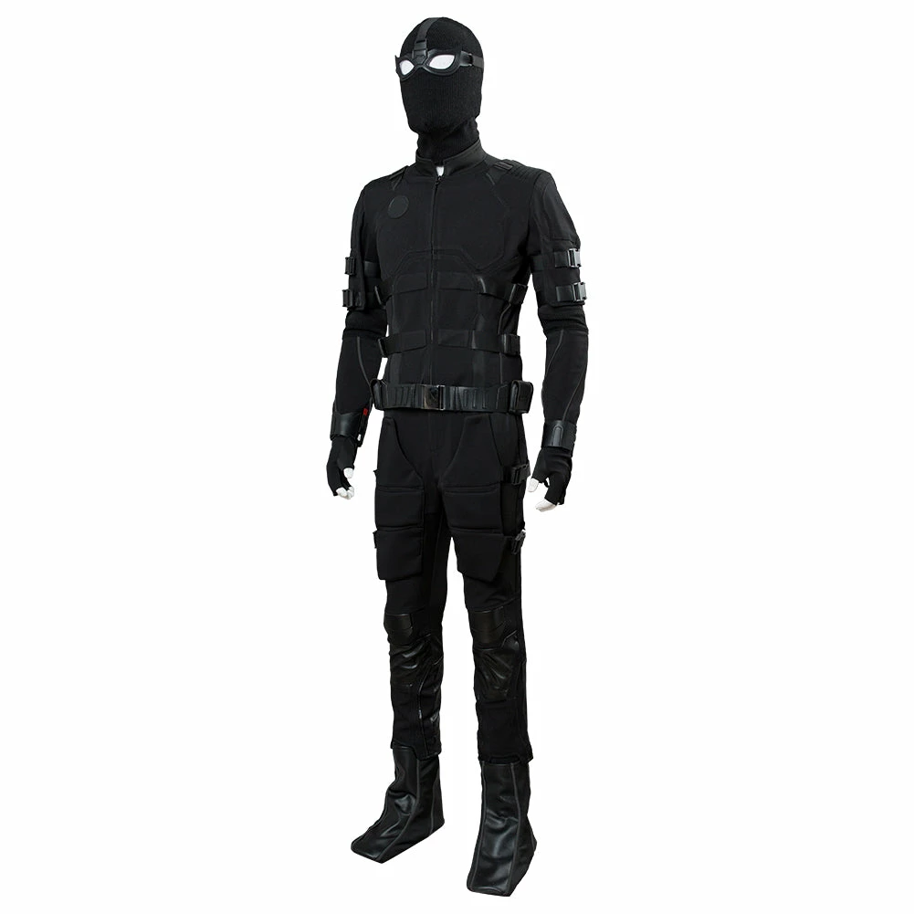 Spider-Man 2 Far From Home Spiderman Peter Parker Costume Noir Cosplay Costume – Image 4