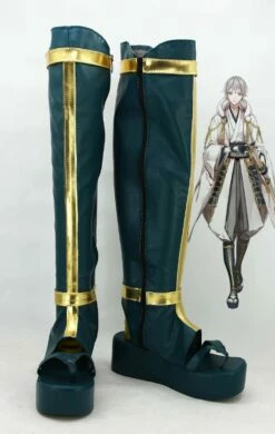 Touken Ranbu Tsurumaru Kuninaga Botte Cosplay Chaussures