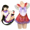 Sailor Moon：Sailor Mars Hino Rei Maillot De Bain Cosplay Costume-Cossky -NEWCOSSKY Soldes a17816f2b9a5695d46caa186b3a94721