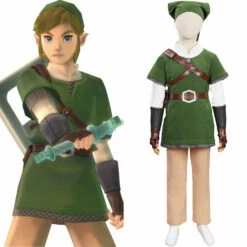 The Legend Of Zelda: Breath Of The Wild Link Enfant Cosplay Costume