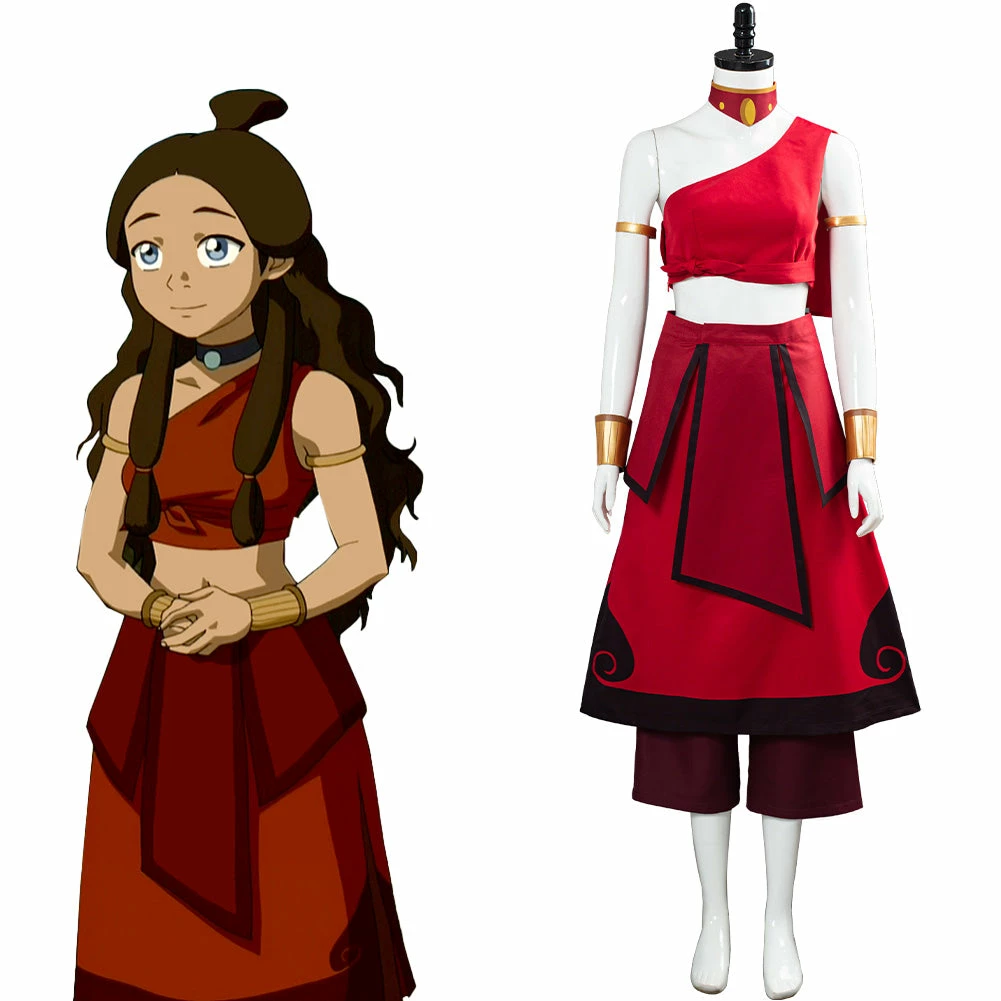 Avatar: The Last Airbender Katara Tenue Pour Femme Halloween Carnaval Cosplay Costume 3 Avatar: The Last Airbender Katara Tenue Pour Femme Halloween Carnaval Cosplay Costume