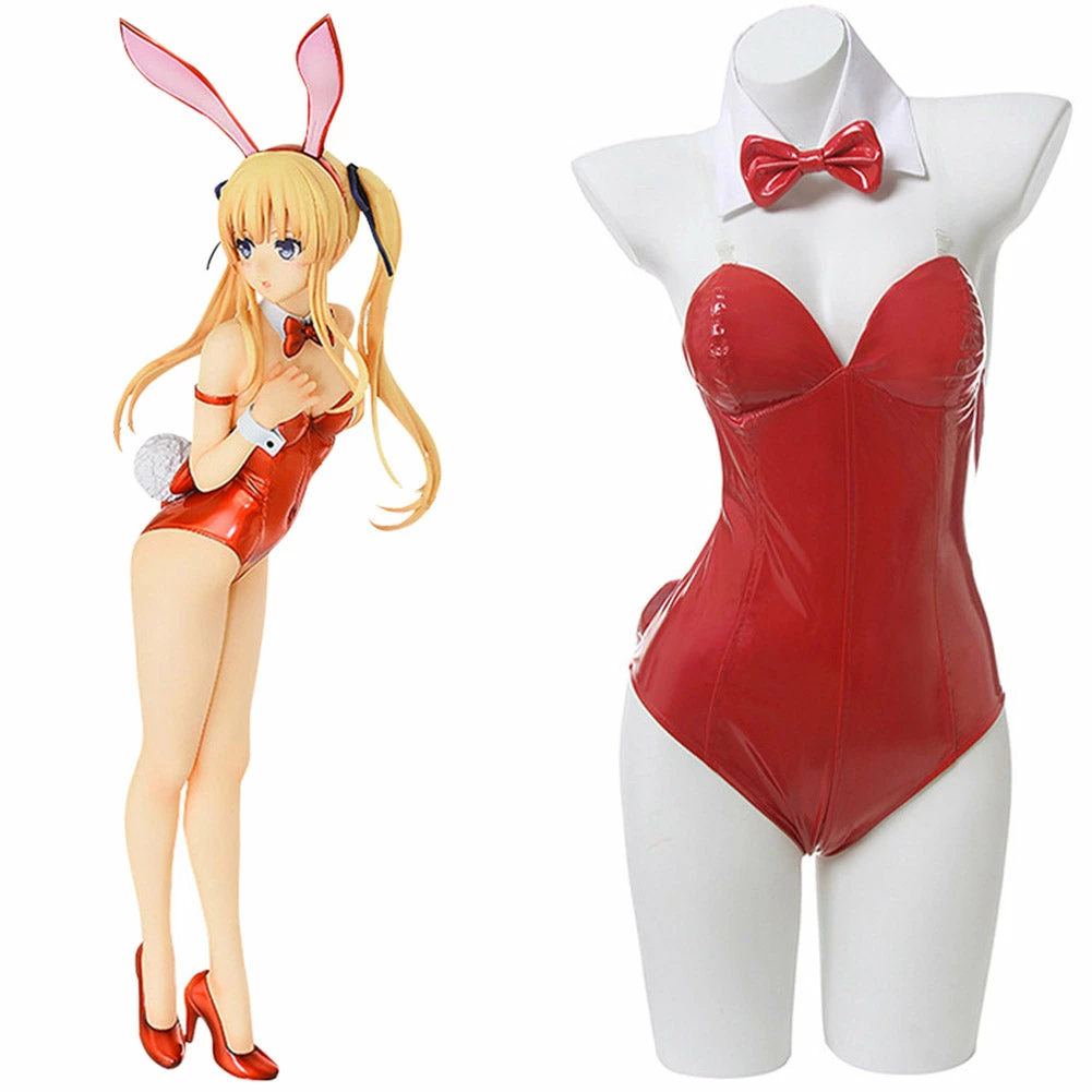 Saenai Heroine No Sodatekata Eriri Bunny Girl Tenue Cosplay Costume 3 Saenai Heroine No Sodatekata Eriri Bunny Girl Tenue Cosplay Costume