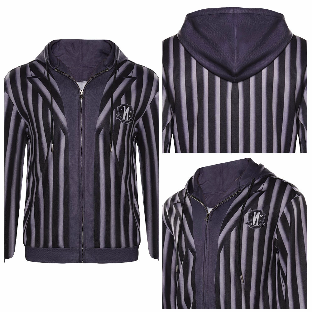Wednesday Addams Sweat-shirt Design Original Cosplay Costume 12 Wednesday Addams Sweat-shirt Design Original Cosplay Costume – Image 10