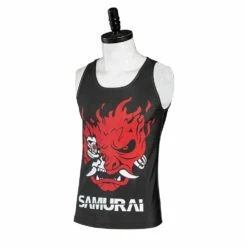 Cyberpunk 2077 Johnny Silverhand Tee-shirt Cosplay Costume -NEWCOSSKY Soldes f9f8e6a1b290cf91037fecaf6bf51f30