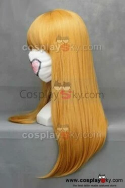 Fairy Tail Lucy Heartphilia Cosplay Perruque -NEWCOSSKY Soldes fairy tail lucy heartphilia cosplay wig earthy yellow 60cm 3