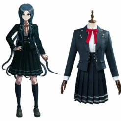 Danganronpa V3 Shirogane Tsumugi Uniforme Scolaire Jupe Tenue Halloween Carnaval Cosplay Costume