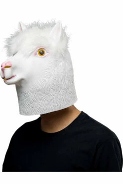 Alpaga Blanc Masque Halloween Carnaval Fete Animaux Masques Cosplay Accessoire -NEWCOSSKY Soldes image 1154