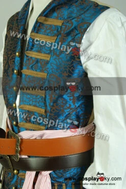 Pirates Des Caraibes 4 Jack Sparrow Cosplay Costume -NEWCOSSKY Soldes pirates of the caribbean 4 jack sparrow vest 3 2