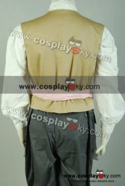 Pirates Des Caraibes 4 Jack Sparrow Cosplay Costume -NEWCOSSKY Soldes pirates of the caribbean 4 jack sparrow vest 4 2
