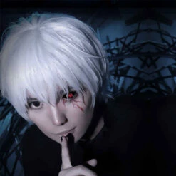 Tokyo Ghoul Kaneki Ken Perruque Cosplay Perruque